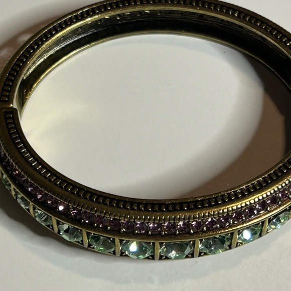 Heidi Daus Gold and Purple Ornate Bracelet - Picture 3 of 8